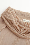 SWAYING/KNIT one-line collar cutout dress SW24SS2L24 pink apricot PS71